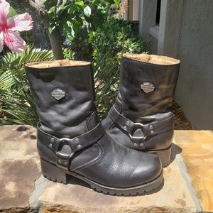 Black Harley Davidson Boots SZ 9.5